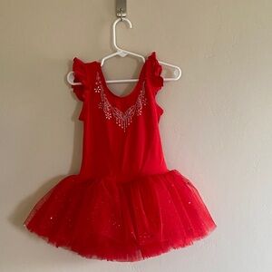 Red Sparkle Kids Costume Dress